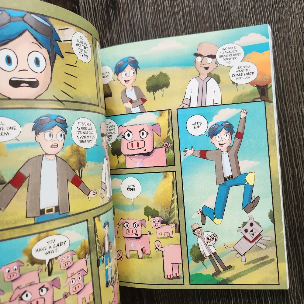 Trayaurus and the Enchanted Crystal Comic Book DanTDM Minecraft comicbook NEW